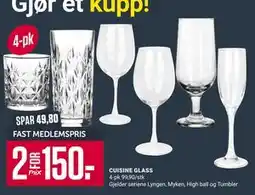 Europris CUISINE GLASS, Medlemspris tilbud