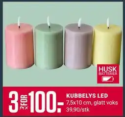 Europris KUBBELYS LED, Medlemspris tilbud