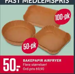 Europris BAKEPAPIR AIRFRYER, Medlemspris tilbud