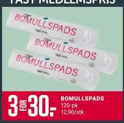Europris BOMULLSPADS, Medlemspris tilbud