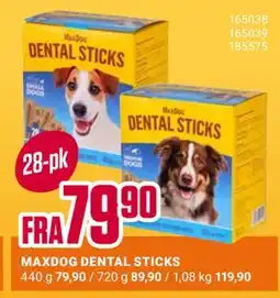 Europris MAXDOG DENTAL STICKS tilbud