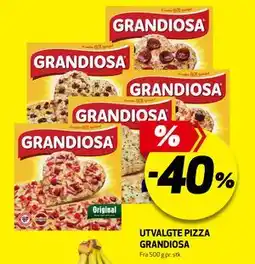 Bunnpris UTVALGTE PIZZA GRANDIOSA tilbud