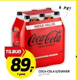 Bunnpris COCA-COLA U/SUKKER tilbud