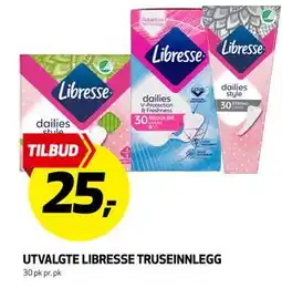 Bunnpris UTVALGTE LIBRESSE TRUSEINNLEGG tilbud
