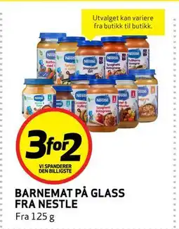 Bunnpris BARNEMATPÅ GLASS FRA NESTLE tilbud