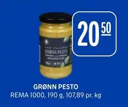 Rema 1000 GRØNN PESTO tilbud
