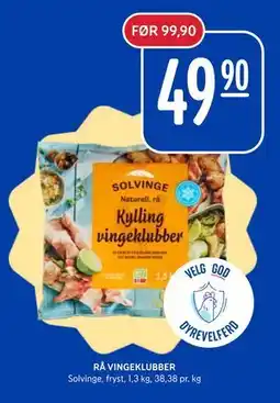 Rema 1000 RÅ VINGEKLUBBER tilbud