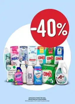 Rema 1000 KAPSLER/FLYTENDE TØYVASK, TØYMYKNER OG FLEKKFJERNER tilbud