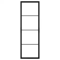IKEA Skytta Ramme til skyvedør, svart, 77x231 cm tilbud
