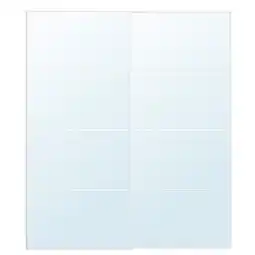 IKEA Auli Skyvedører par, speil, 200x236 cm tilbud