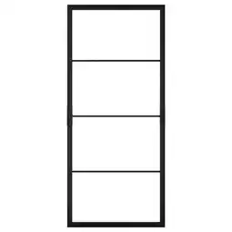 IKEA Skytta Ramme til skyvedør, svart, 102x231 cm tilbud