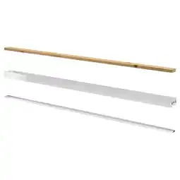 IKEA Skytta Skinne til ramme til skyvedør, 2 spor aluminiumsfarge tilbud