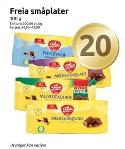 Joker Freia småplater tilbud