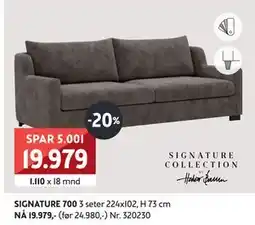 Bohus SIGNATURE 700 3 seter 224x102 tilbud