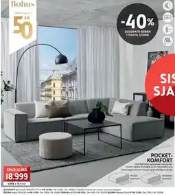 Bohus QUADRATO hjørnesofa tilbud