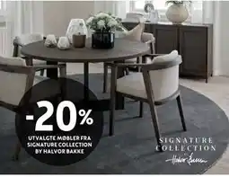 Bohus 20% UTVALGTE MØBLER FRA SIGNATURE COLLECTION BY HALVOR BAKKE tilbud