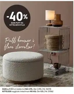 Bohus DANI puff 055 cm tilbud