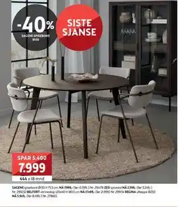 Bohus SAGENE spisebord tilbud