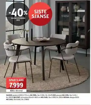Bohus SAGENE spisebord tilbud
