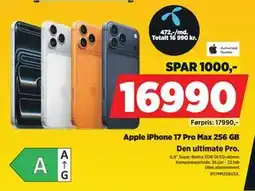 POWER Apple iPhone 17 Pro Max 256 GB tilbud