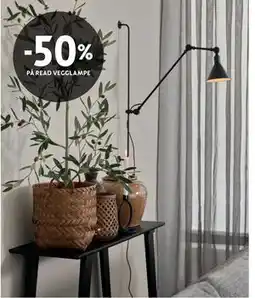 Bohus 50% PÅ READ VEGGLAMPE tilbud