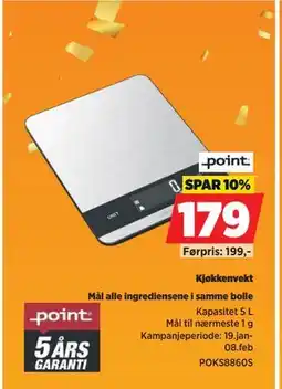 POWER Kjøkkenvekt tilbud