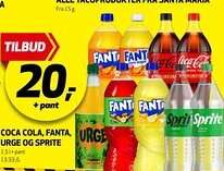 Bunnpris Coca cola, fanta, urge og sprite tilbud