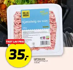 Bunnpris Kjøttdeig svin tilbud