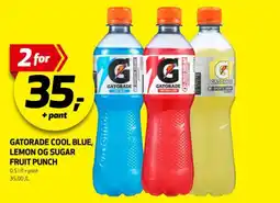 Bunnpris Gatorade cool blue, lemon og sugar fruit punch tilbud