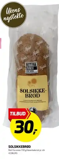 Bunnpris Solsikkebrød tilbud