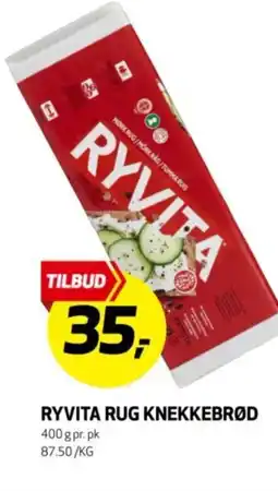 Bunnpris Ryvita rug knekkebrød tilbud