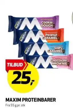 Bunnpris Maxim proteinbarer tilbud