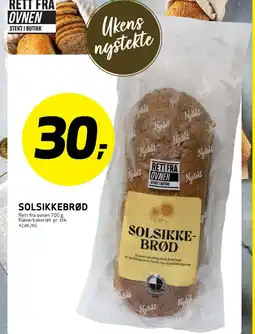 Bunnpris Solsikke- brød tilbud