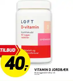 Bunnpris Vitamin d jordbær tilbud
