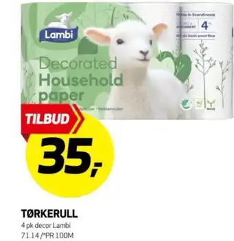 Bunnpris Tørkerull tilbud