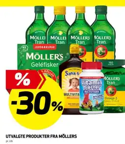 Bunnpris Utvalgte produkter fra möllers tilbud