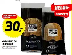Bunnpris Kornbrød og landbrød tilbud