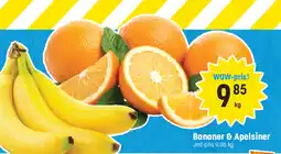 Eurocash Bananer & Apelsiner tilbud