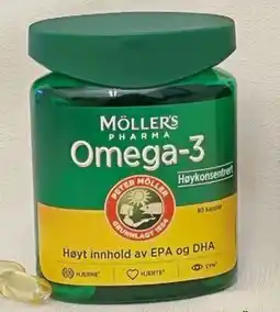 Vitusapotek Omega-3 høykonsentrert tilbud