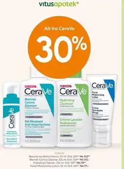Vitusapotek Alt fra CeraVe tilbud