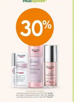 Vitusapotek EUCERIN ANTI-PIGMENT tilbud