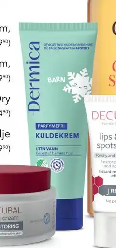 Apotek 1 Dermica Barn kuldekrem tilbud