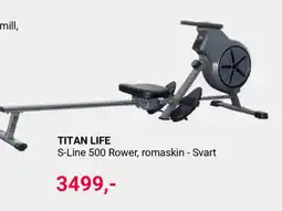 XXL Sport TITAN LIFE S-Line 500 Rower, romaskin - Svart tilbud