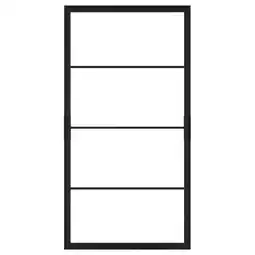 IKEA Skytta Ramme til skyvedør, svart, 102x196 cm tilbud