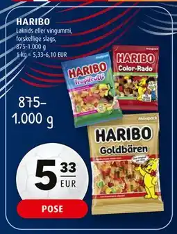 Scandinavian Park HARIBO Lakrids eller vingummi, EUR 5.33 tilbud