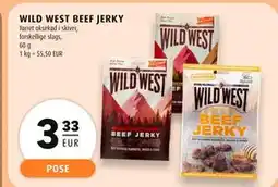 Scandinavian Park WILD WEST BEEF JERKY, EUR 3.33 tilbud