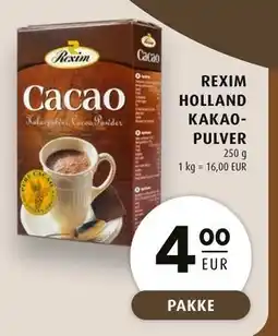 Scandinavian Park REXIM HOLLAND KAKAOPULVER, EUR 4 tilbud