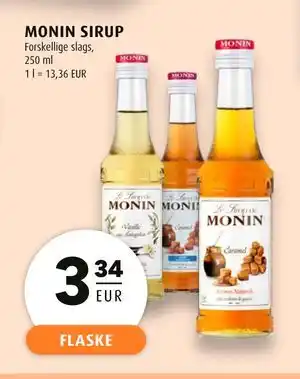 Scandinavian Park MONIN SIRUP, EUR 3.34 tilbud
