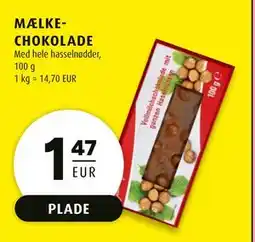 Scandinavian Park MÆLKECHOKOLADE, EUR 1.47 tilbud