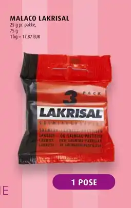 Scandinavian Park MALACO LAKRISAL, EUR 1.34 tilbud
